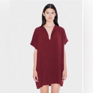 American Apparel Oversized Cranberry Dress
